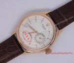 Rolex Cellini Date Replica Watch White Dial Brown Leather 39mm